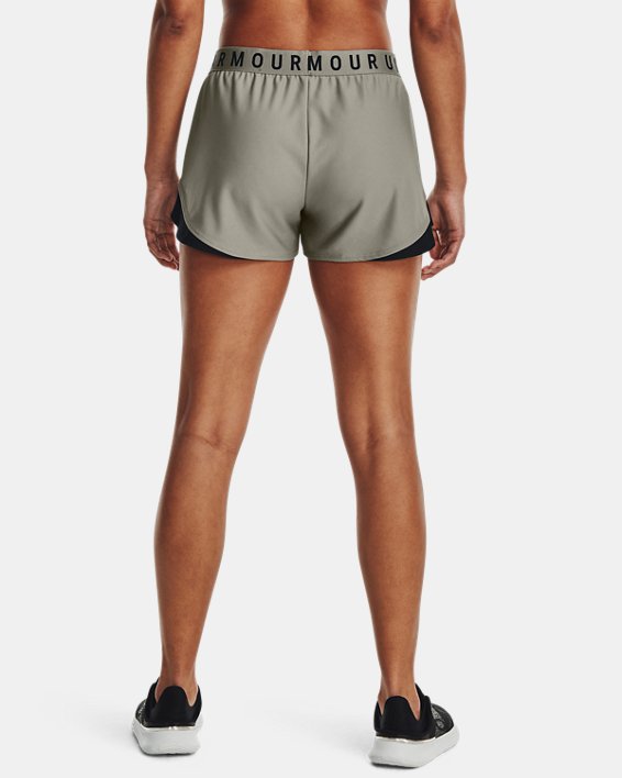 女士UA Play Up Shorts 3.0短褲 in Green image number 1